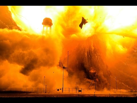 Remote Camera Footage of Antares Rocket Explosion Video