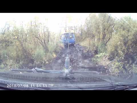 Toyotas in river Kola Peninsula