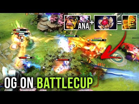 OG.Ana First Time on Battlecup with Team OG - EPIC Rampage with Alchemist, Lotus Orb Omnislash Play!