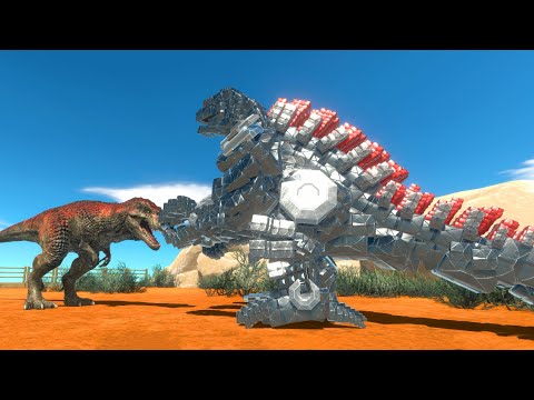 MECHA GODZILLA 2021 vs EVERY UNITS  - Animal Revolt Battle Simulator Gameplay