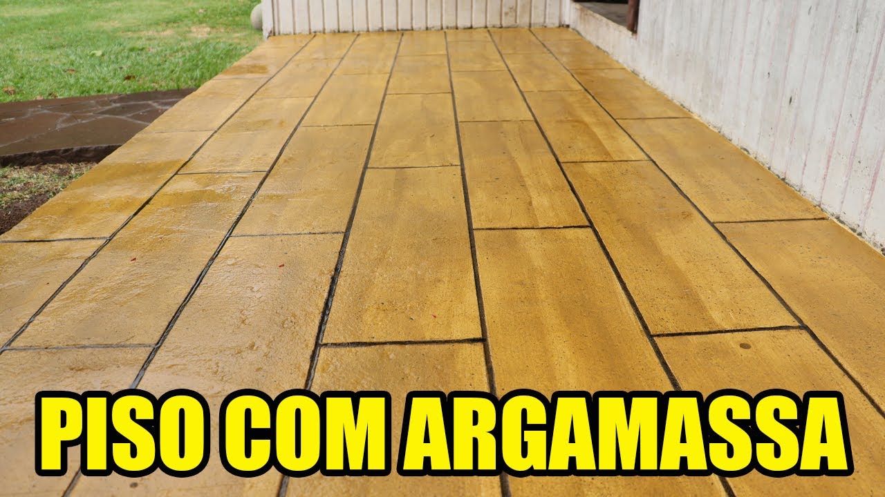 Reformai Meu PISO com ARGAMASSA - Efeito Pedra Com ARGAMASSA
