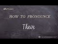 How to Pronounce Their (Real Life Examples!)