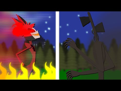 Siren Head vs Alastor | Stick nodes | Short animation
