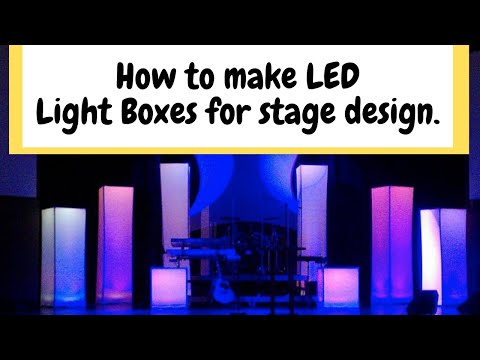 Building Spandex LED Light Boxes for stage design.