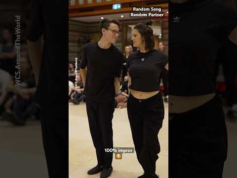 „That’s my man” 🥰 lovely dance improv by Jula Palenga & Florian Simon ❤️ #wcs #allstarsprelims
