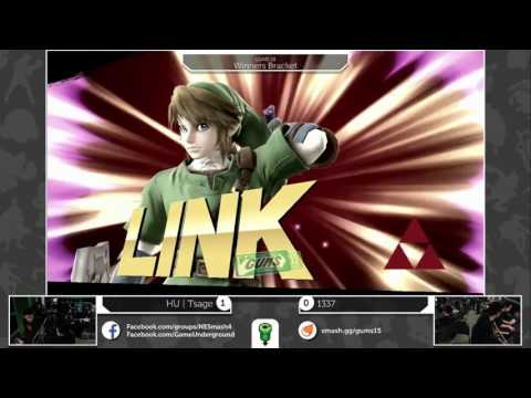 GUMS 15 Singles (Winner's Bracket) - TSage (Link) vs 1337 (Mewtwo)