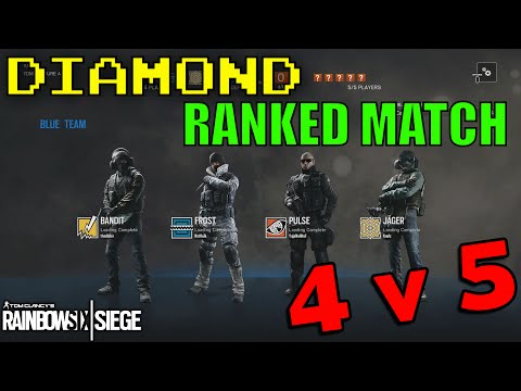 4v5 DIAMOND RANKED MATCH: FULL GAME HIGHLIGHTS - Rainbow Six Siege