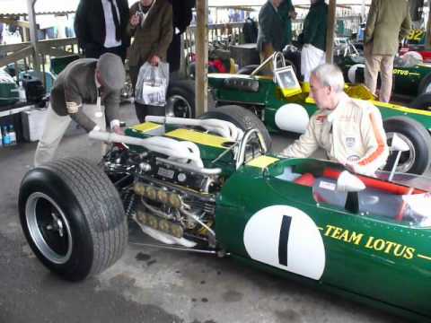Lotus 43 BRM 16 cylinder engine start Video