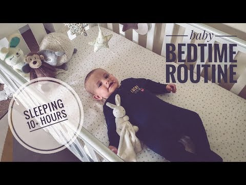 4 month old baby BEDTIME ROUTINE | Sleep training
