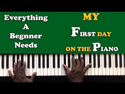First Day On The Piano Tutorials For Beginners (lesson 1)