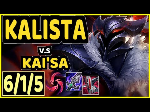 STIXXAY (KALISTA) vs KAI'SA - 6/1/5 KDA BOTTOM ADC GAMEPLAY - NA Ranked GRANDMASTER