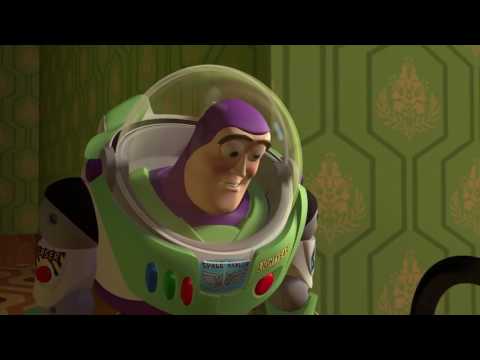 Toy story Buzz sees that he's a toy