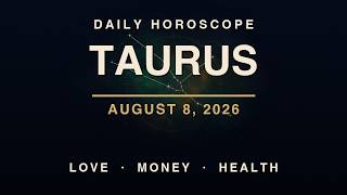 Daily Horoscope - Taurus - August 8, 2026