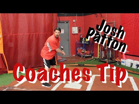 Coach Josh Patton teaches batter's box routine