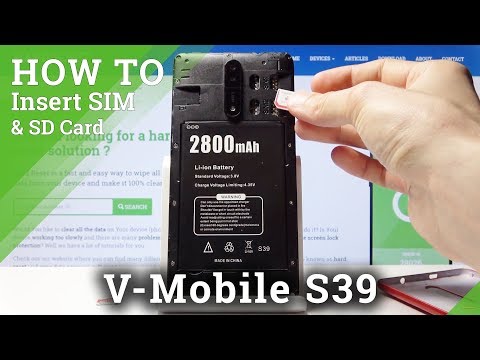 How to Find Micro SIM & SD slot in V-Mobile S39 - SIM & Micro SD Card Installation