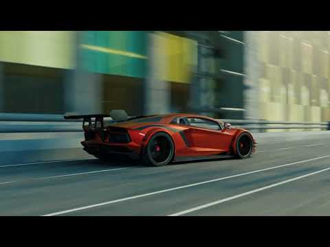 LAMBORGHINI HIGH SPEED CAR CHASE ANIMATION | CGI | BLENDER 3D