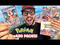 Opening 420 Pokemon Packs to find 4 Rare Charizards! (Live Stream)
