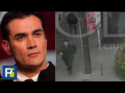 On video: Actor David Zepeda runs away from a thief who assaulted him on the streets of Mexico.