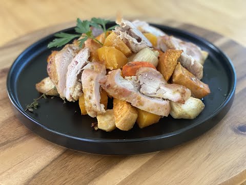 Sheet Pan Roasted Chicken & Root Vegetables