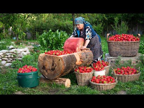 Village Strawberry Cake & Homemade Strawberry Pastila Recipe