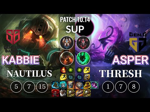 SB Kabbie Nautilus vs GEN Asper Thresh Sup - KR Patch 10.14