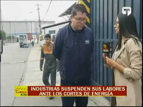Industrias suspende sus labores ante los cortes de energía