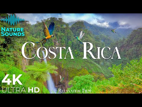 Costa Rica 4K • Nature Relaxation Film • Peaceful Relaxing Music •  4k Video UltraHD