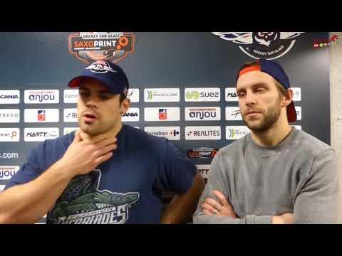 Les réactions de Danick BOUCHARD et de Patrick COULOMBE Angers - Gap (2-0).