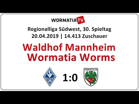 Zusammenfassung Waldhof Mannheim - Wormatia 1:0 (20.04.2019)