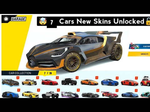 😱7 Cars New Skins Unlocked - Extreme CarDriving Simulator 2023 - best Android gameplay😱