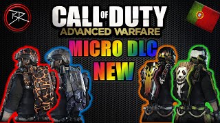 NEW MICRO DLC for CoD: Advanced Warfare PANDA, LIGHTING, MAGMA CAMO's & EXOSKELETONS (Em Português)