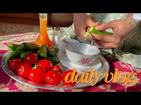 You've Never seen Verjuice Made Like This| The Freshest Shirazi Salad| Quiet Cooking|