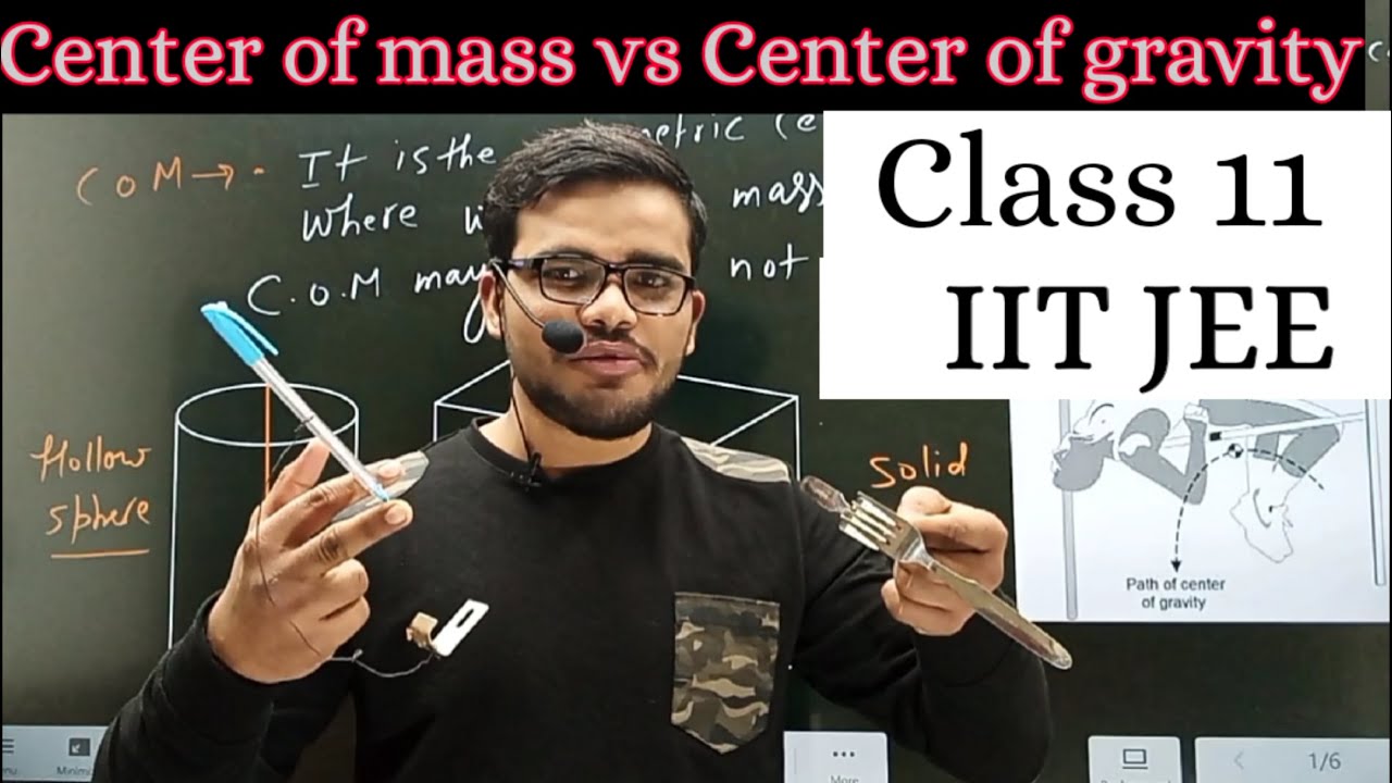 Difference between Centre of Mass & Centre of Gravity