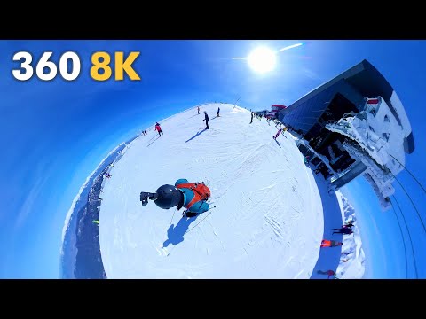 Jasna Chopok - Ski 1-5-14 The longest run, 5.5km 1060m descent. 360 VR Oculus, Virtual Reality.