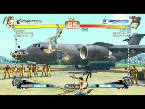 SSF4 2012 Ibuki (Toncotsu) vs Juri (CAT5 EYE) Japanese Ranked Match