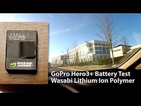 Wasabi Lithium Ion Polymer Battery Life Test - GoPro Hero3+