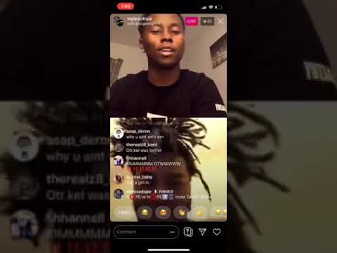 Lique100 Freestyles on live with MylesXDOPE