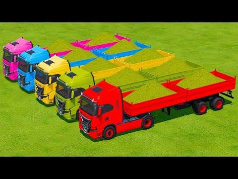 CUT CORN AND MAKE CHAFF WITH KRONE FORAGE HARVESTER AND IVECO TRUCKS - Farming Simulator 22