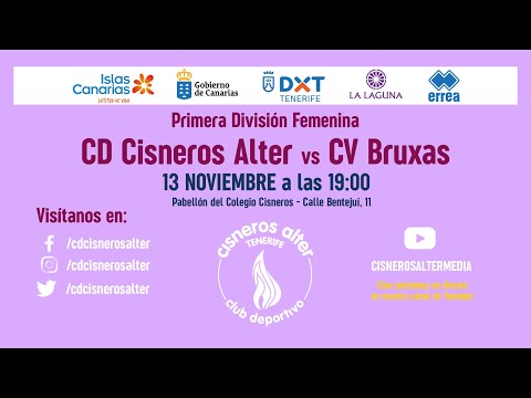 2021-11-13 PRIMERA DIVISION FEM: Cisneros Alter Voleibol - CV Bruxas