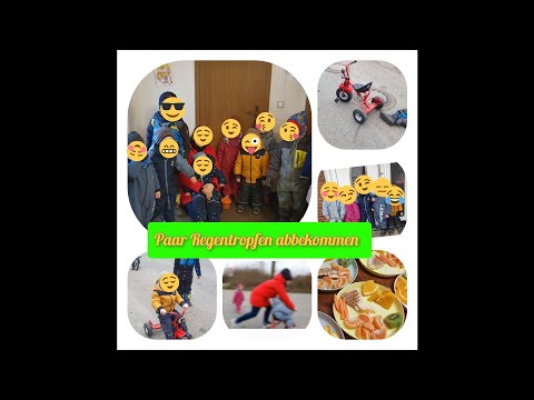 Tagesablauf:Mit den Tageskindern fast unter dem Regen gekommen