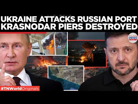 BLACK SEA DOMINANCE? Russian Krasnodar Krai Hit By Ukrainian Drone Attack, Fires Erupt