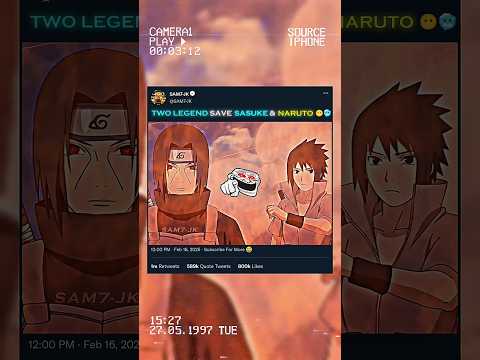 TWO LEGEND SAVE SASUKE & NARUTO 😶🥶(JIRAIYA AND ITACHI)
