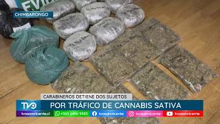En Chimbarongo, Carabineros detiene a dos sujetos con 19 bloques de droga