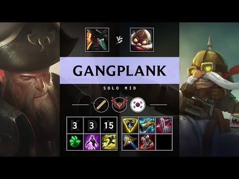 Gangplank Mid vs Corki - KR Grandmaster Patch 25.17