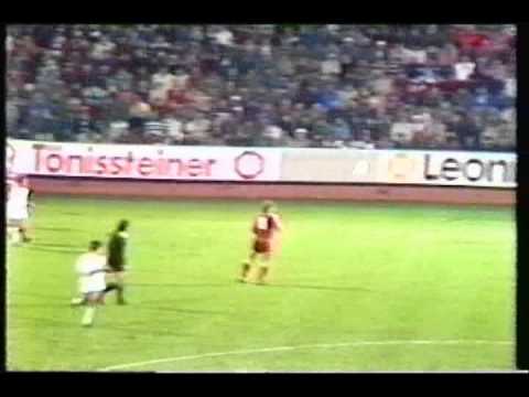 1982 December 8 Kaiserslautern West Germany 4 Sevilla Spain 0 UEFA Cup
