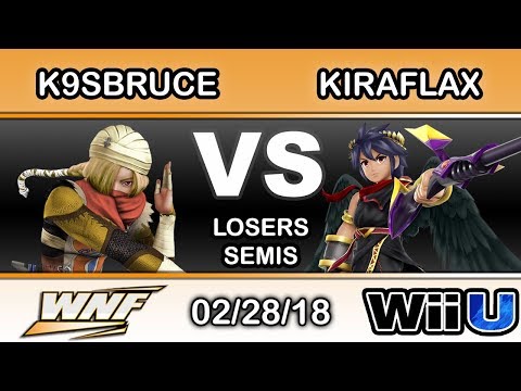 WNF 1.4 - K9sbruce (Sheik) Vs. KiraFlax (Dark Pit, Corrin, Pit) Losers Semis - Smash 4