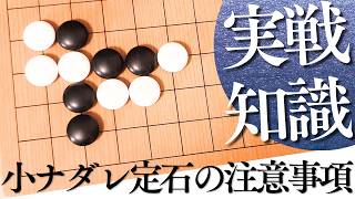 配石に要注意？小目の小ナダレ定石の必須知識【囲碁実況】