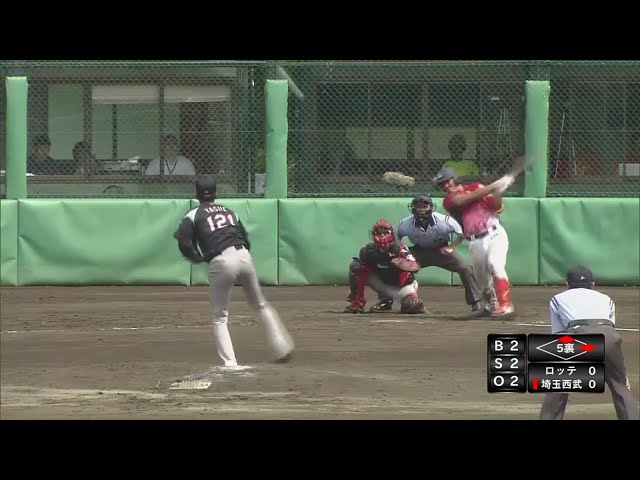 【ファーム】ライオンズ・中田が右中間を破る先制タイムリーを放つ!! 2017/7/28 L-M(ファーム)