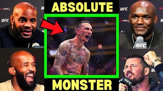 UFC Fighters DIDN'T KNOW Max Holloway was this good....