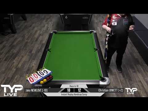 Jake Newlove vs Christian Jowett | Handicap Instant Replay Comp | Cue & Cushion Bridlington